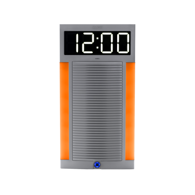 IP Speaker with clock and amber strobe light flasher and alerter